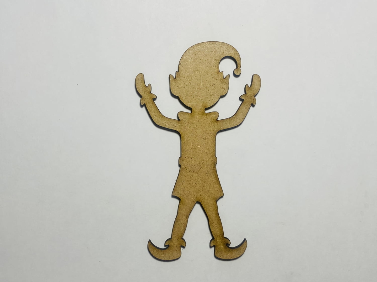 طرح چوب جن مناسب برای استفاده در دستگاه های cnc چوب و cnc لیزر - laser cut elf wood cutout shape cdr file