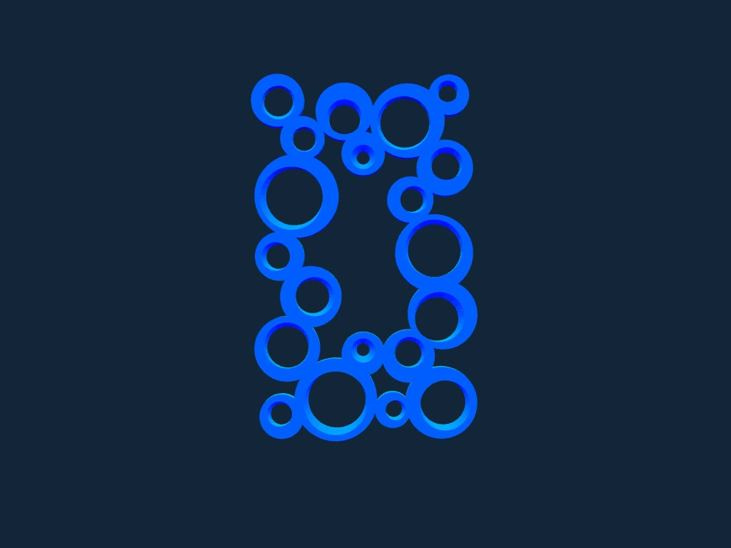 طرح قاب دکوری مناسب برای استفاده در دستگاه های cnc چوب و cnc لیزر - decor frame stl file