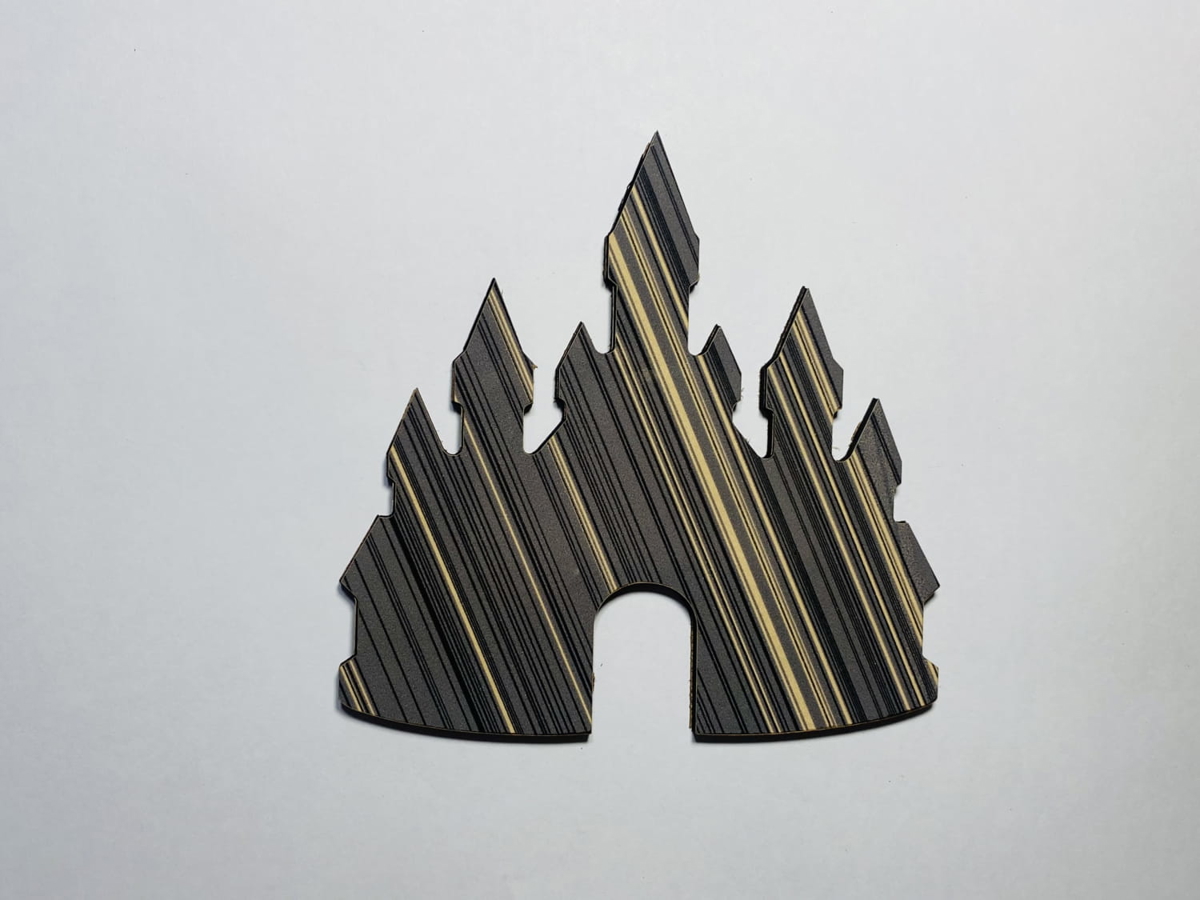 طرح برش قلعه چوبی ناتمام با دستگاه لیزر مناسب برای استفاده در دستگاه های cnc چوب و cnc لیزر - laser cut unfinished wood castle cutout cdr file
