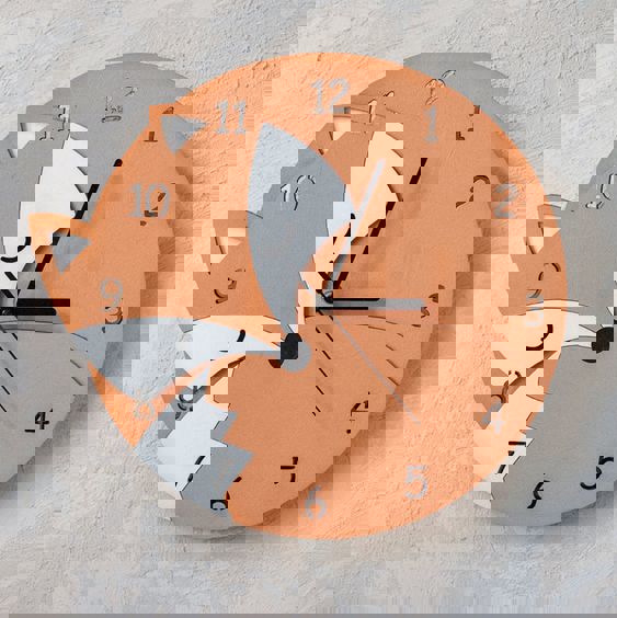 طرح ساعت دیواری مدرن مناسب برای استفاده در دستگاه های cnc چوب و cnc لیزر - laser cut modern contemporary wall clock cdr file