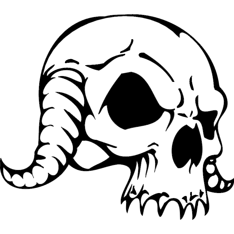 طرح جمجمه شماره ۰۸۶ مناسب برای استفاده در دستگاه های cnc چوب و cnc لیزر - skull 086 dxf file