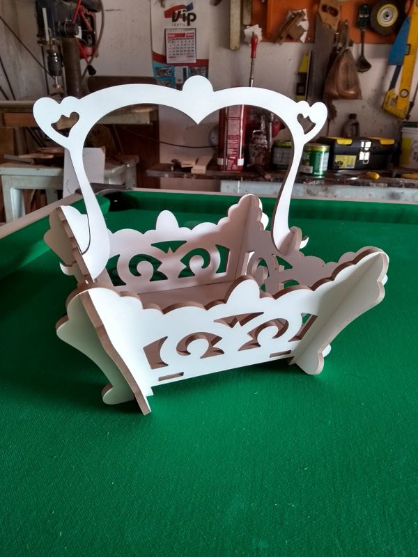 طرح سبد مناسب برای استفاده در دستگاه های cnc چوب و cnc لیزر - laser cut basket cdr file