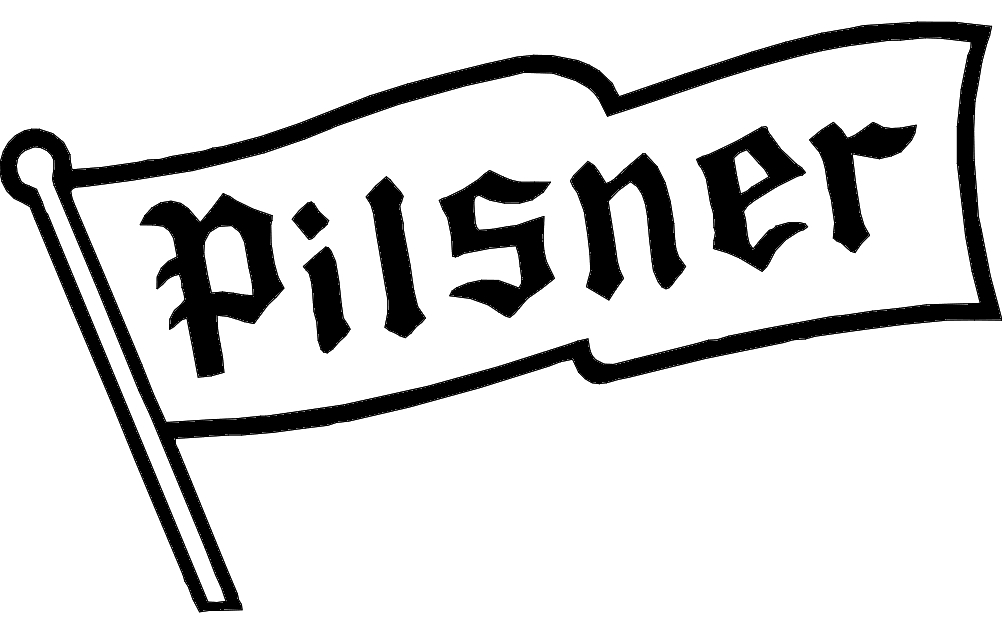 طرح پرچم پیلزنر مناسب برای استفاده در دستگاه های cnc چوب و cnc لیزر - pilsner flag dxf file