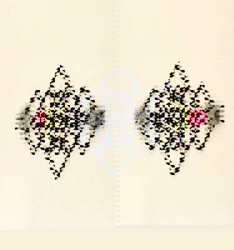 طرح گل‌های ، دکور دیواری هنری مشبک مناسب برای استفاده در دستگاه های cnc چوب و cnc لیزر - laser cut flowers grid art wall decor