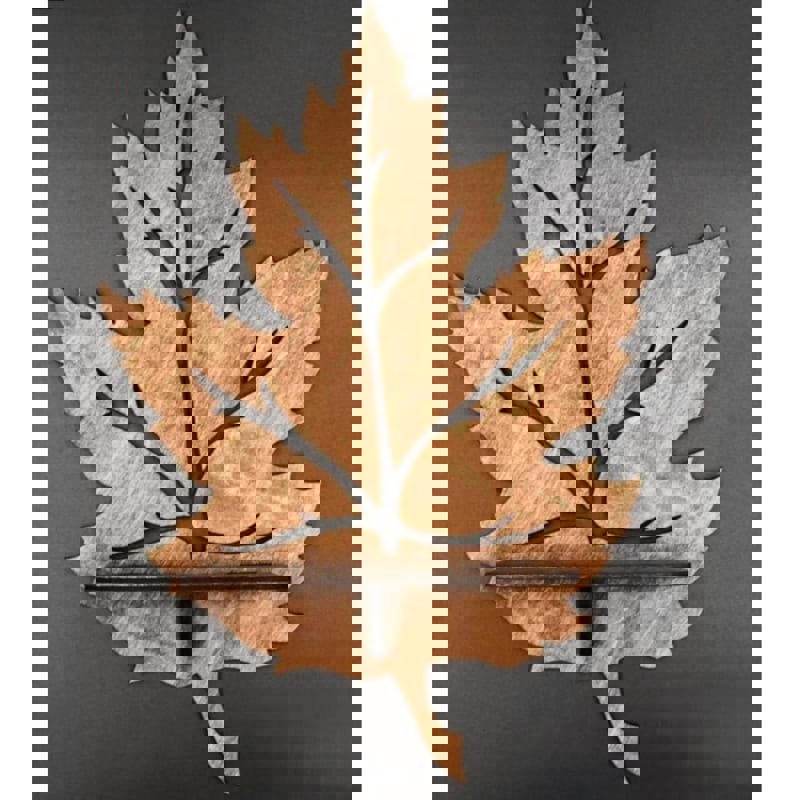 طرح قفسه دیواری طرح برگ ، قفسه دیواری شناور تزئینی، جا شمعی مناسب برای استفاده در دستگاه های cnc چوب و cnc لیزر - laser cut leaf wall shelf decorative floating wall shelf candle holder