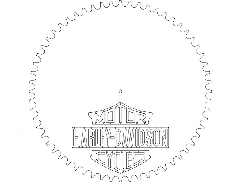 طرح هارلی دیویدسون با کیفیت hd مناسب برای استفاده در دستگاه های cnc چوب و cnc لیزر - harley davidson hd ur dxf file