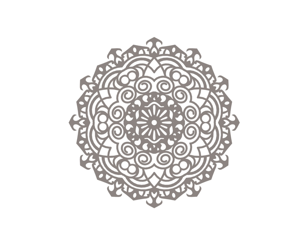 طرح وکتور طرح ماندالا (چرخ هستی) مناسب برای استفاده در دستگاه های cnc چوب و cnc لیزر - mandala design drawing vector cdr file