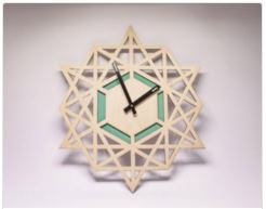 طرح ساعت مناسب برای استفاده در دستگاه های cnc چوب و cnc لیزر - clock laser cut cdr file