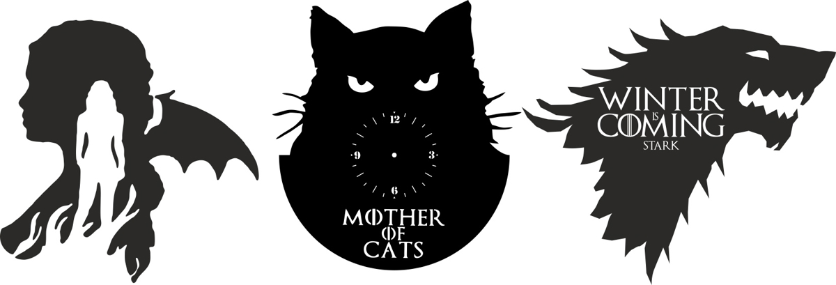 طرح مادر گربه‌ها مناسب برای استفاده در دستگاه های cnc چوب و cnc لیزر - mother of cats cdr file