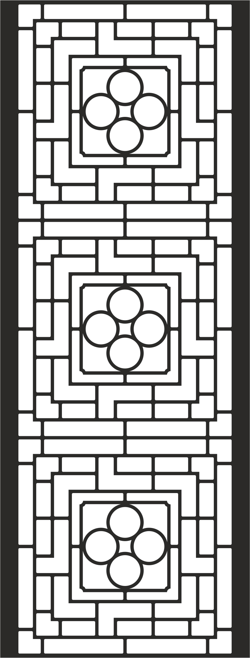 طرح فایل وکتور حفاظ پنجره آهنی مناسب برای استفاده در دستگاه های cnc چوب و cnc لیزر - iron window grills vector cdr file