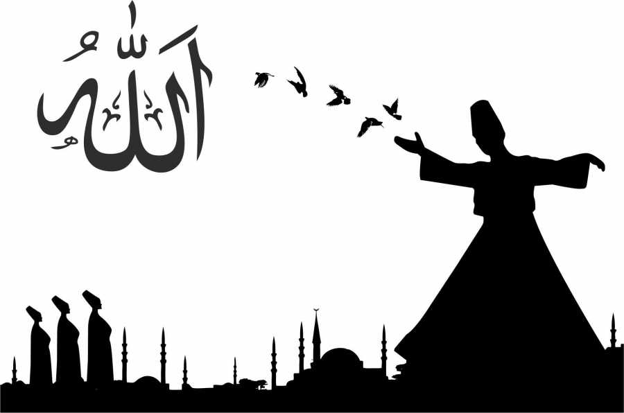 طرح برچسب دیواری اسلامی مناسب برای استفاده در دستگاه های cnc چوب و cnc لیزر - islamic wall decal sticker cdr file