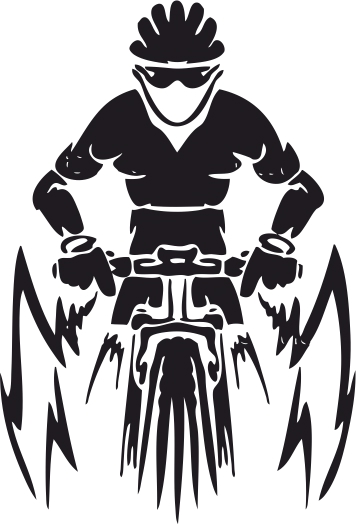 طرح وکتور دوچرخه کوهستان مناسب برای استفاده در دستگاه های cnc چوب و cnc لیزر - mountain bike vector cdr file