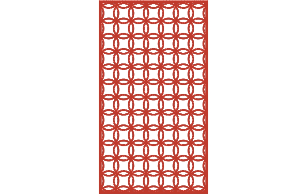 طرح پنل تزئینی شماره ۷ مناسب برای استفاده در دستگاه های cnc چوب و cnc لیزر - ornamental panel 7 dxf file
