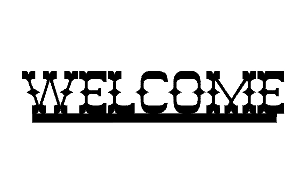 طرح غرب خوش آمدید مناسب برای استفاده در دستگاه های cnc چوب و cnc لیزر - welcome west dxf file