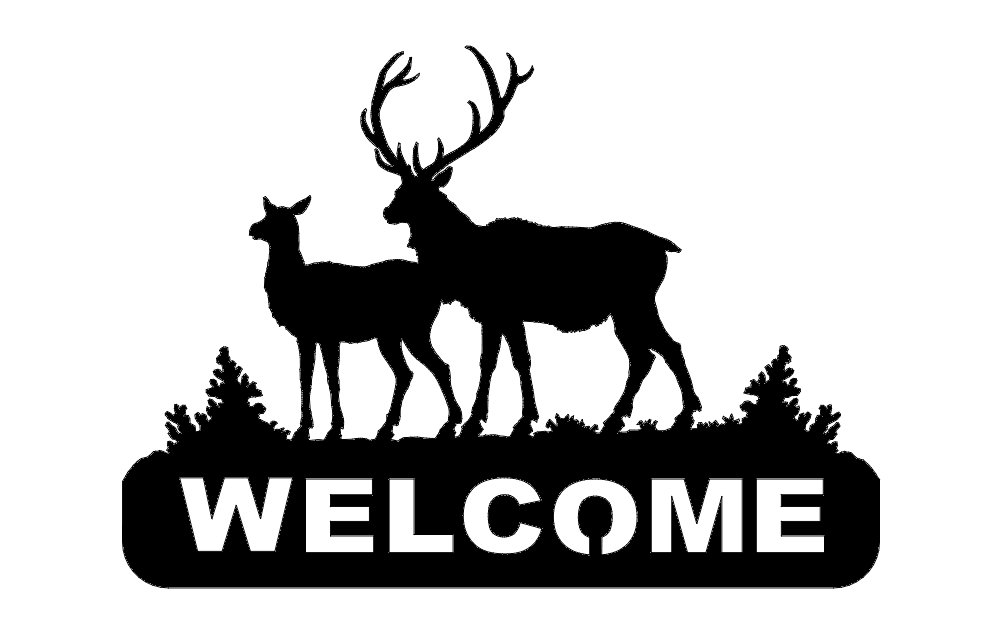 طرح گوزن 2 از استقبال می‌کند مناسب برای استفاده در دستگاه های cnc چوب و cnc لیزر - deer 2 welcomes dxf file