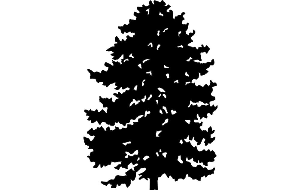 طرح درختان مناسب برای استفاده در دستگاه های cnc چوب و cnc لیزر - trees dxf file