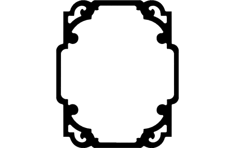 طرح دکور ۳ مناسب برای استفاده در دستگاه های cnc چوب و cnc لیزر - decor 3 dxf file