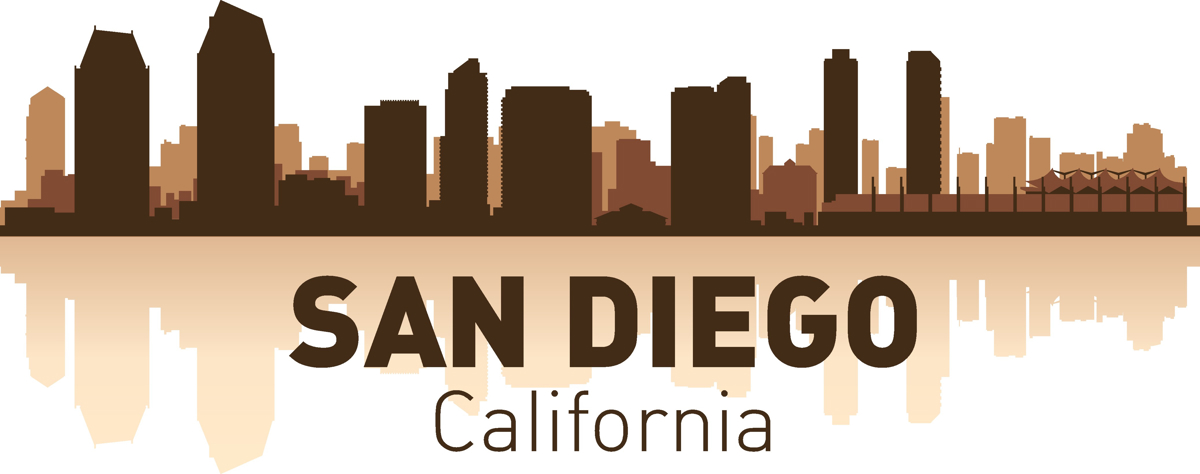 طرح اسکای‌لاین سن دیگو مناسب برای استفاده در دستگاه های cnc چوب و cnc لیزر - san diego skyline cdr file