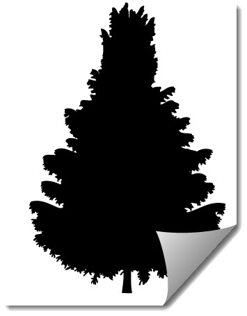 طرح درخت شماره ۶ مناسب برای استفاده در دستگاه های cnc چوب و cnc لیزر - tree 6 dxf file