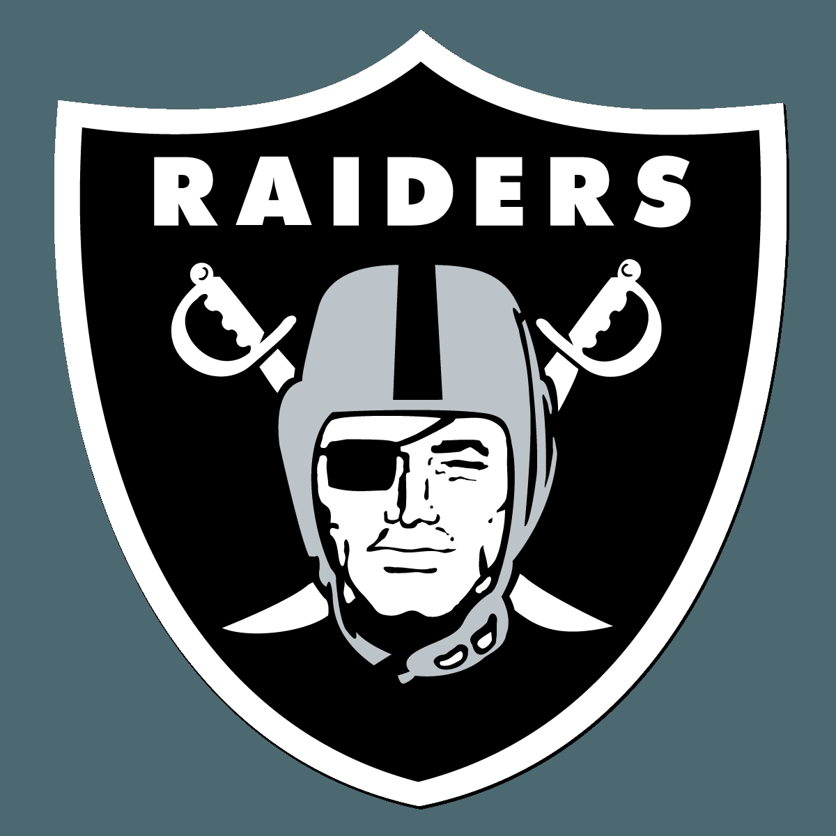 طرح تصاویر از طرح 250 پیکسلی Oakland Raiders مناسب برای استفاده در دستگاه های cnc چوب و cnc لیزر - 250px oakland raiders dxf