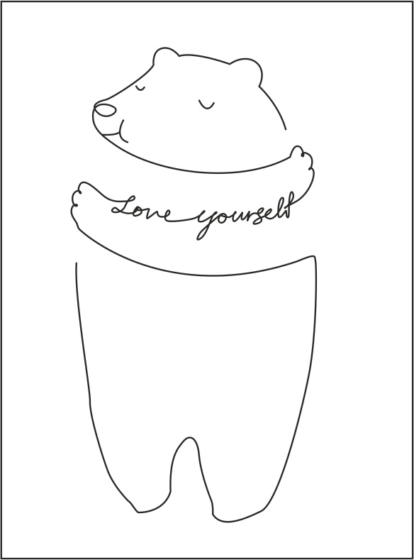 طرح مدود خودت را دوست داشته باش مناسب برای استفاده در دستگاه های cnc چوب و cnc لیزر - love yourself medved cdr file