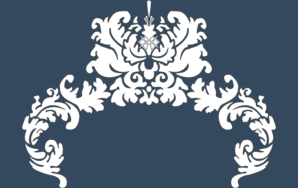 طرح گل شماره ۵ مناسب برای استفاده در دستگاه های cnc چوب و cnc لیزر - floral design 5 dxf file