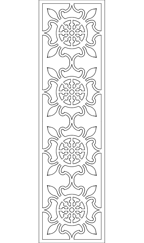 طرح جدا شده مناسب برای استفاده در دستگاه های cnc چوب و cnc لیزر - Design and vector for CNC machine