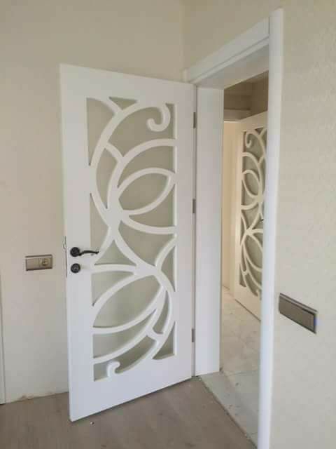 طرح درب مناسب برای استفاده در دستگاه های cnc چوب و cnc لیزر - door design dxf file