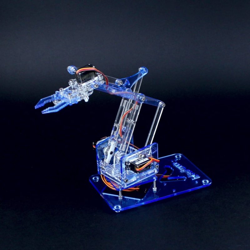 طرح ربات میرم مدل v1 0 مناسب برای استفاده در دستگاه های cnc چوب و cnc لیزر - laser cut mearm your robot v1 0 dxf file