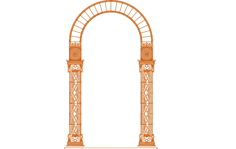 طرح پنل تزئینی شماره 10 مناسب برای استفاده در دستگاه های cnc چوب و cnc لیزر - ornamental panel 10 dxf file