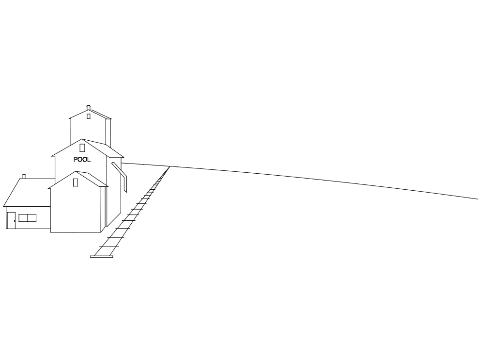 طرح آسانسور غلات شماره ۲ مناسب برای استفاده در دستگاه های cnc چوب و cnc لیزر - grain elevator 2 dxf file