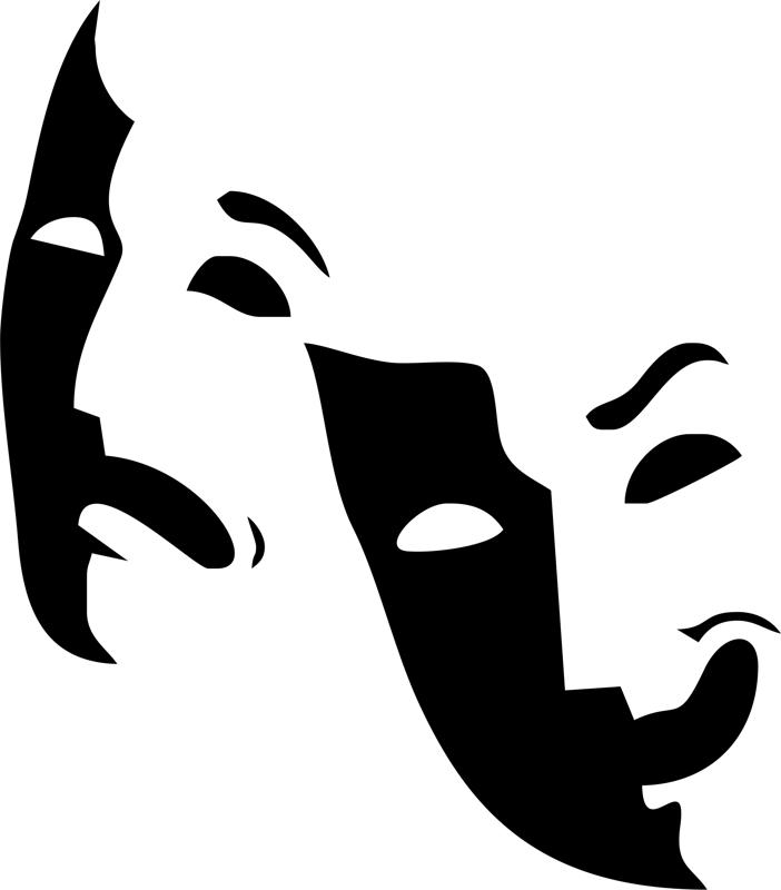 طرح ماسک لوگوی تئاتر مناسب برای استفاده در دستگاه های cnc چوب و cnc لیزر - theater logo mask cdr file