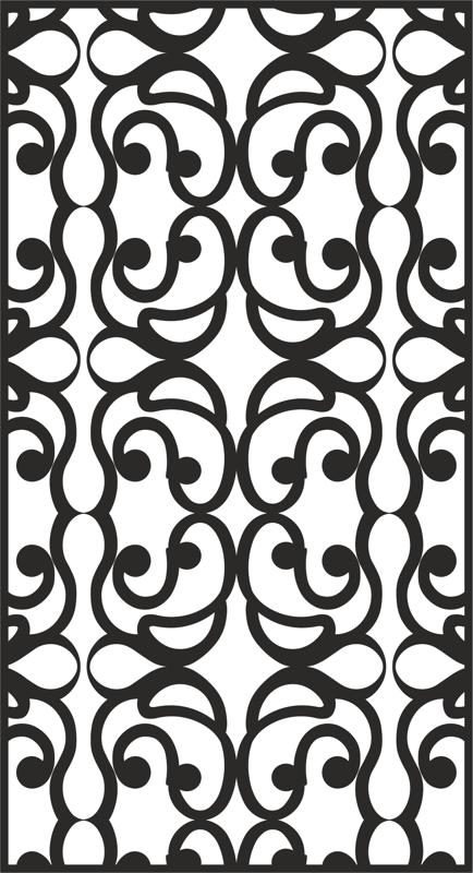 طرح حکاکی توخالی مناسب برای استفاده در دستگاه های cnc چوب و cnc لیزر - hollow engraving pattern dxf file