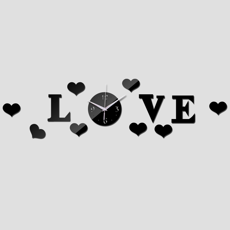 طرح ساعت عاشقانه مناسب برای استفاده در دستگاه های cnc چوب و cnc لیزر - love clock dxf file