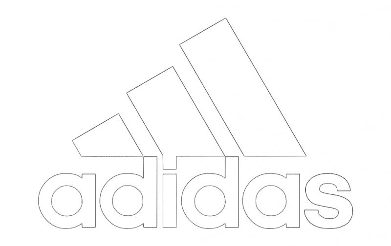 طرح وکتور لوگوی آدیداس مناسب برای استفاده در دستگاه های cnc چوب و cnc لیزر - adidas logo vector dxf file