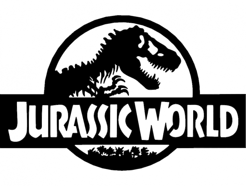 طرح دنیای ژوراسیک مناسب برای استفاده در دستگاه های cnc چوب و cnc لیزر - jurassic world dxf file
