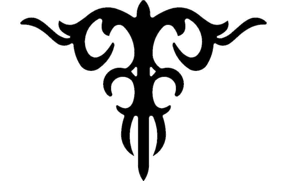 طرح دکور شماره ۱۹ مناسب برای استفاده در دستگاه های cnc چوب و cnc لیزر - decor 19 dxf file