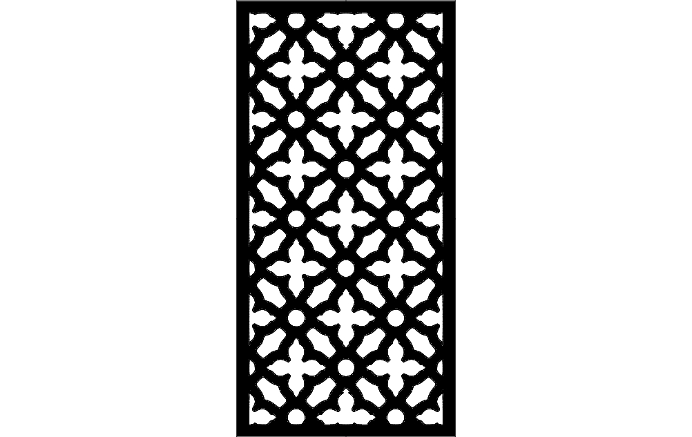 طرح درب مناسب برای استفاده در دستگاه های cnc چوب و cnc لیزر - door design dxf file