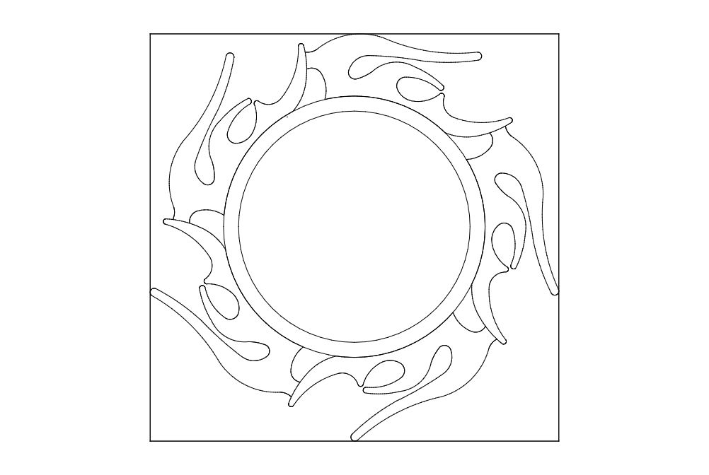 طرح cerceve مناسب برای استفاده در دستگاه های cnc چوب و cnc لیزر - alev cerceve dxf file