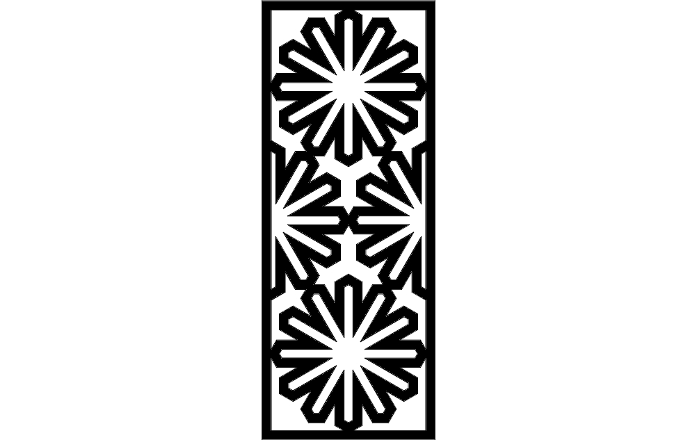 طرح اسلامی مناسب برای استفاده در دستگاه های cnc چوب و cnc لیزر - islamic pattern dxf file