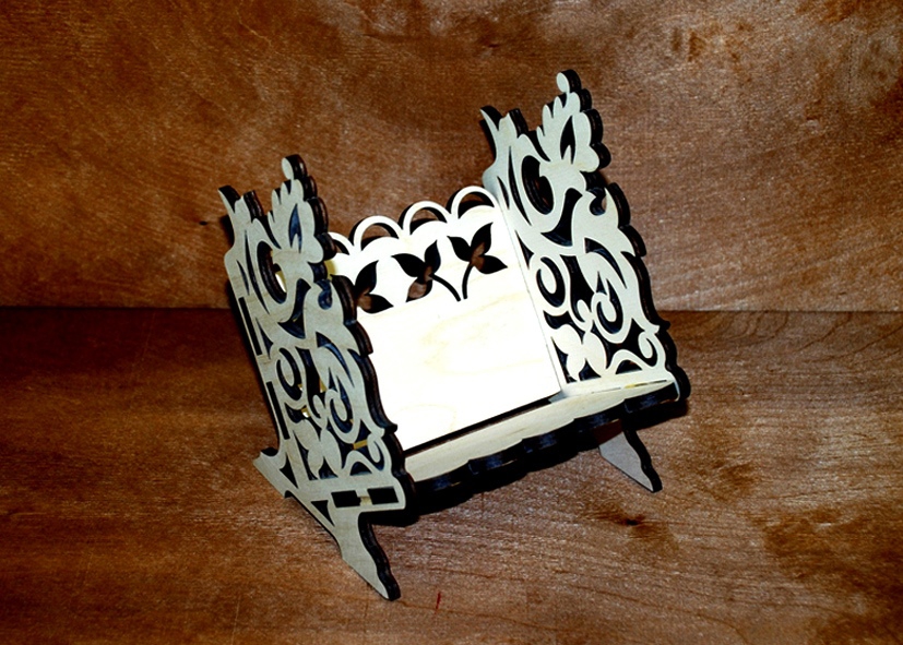 طرح جاکتابی رومیزی قفسه کتاب مناسب برای استفاده در دستگاه های cnc چوب و cnc لیزر - laser cut desktop book stand book shelf cdr file