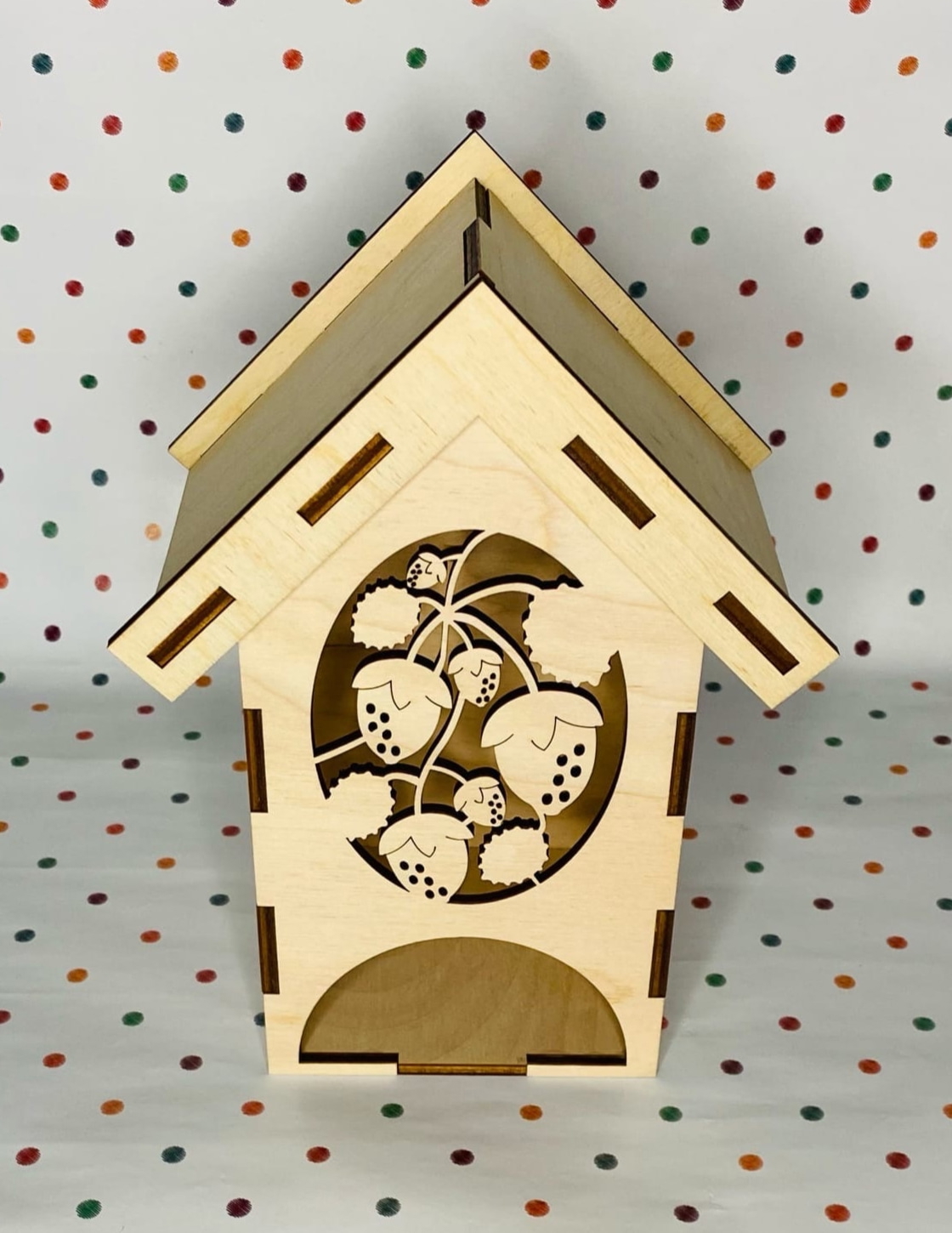 طرح جعبه چای کیسه ای مناسب برای استفاده در دستگاه های cnc چوب و cnc لیزر - laser cut tea bag dispenser cdr file