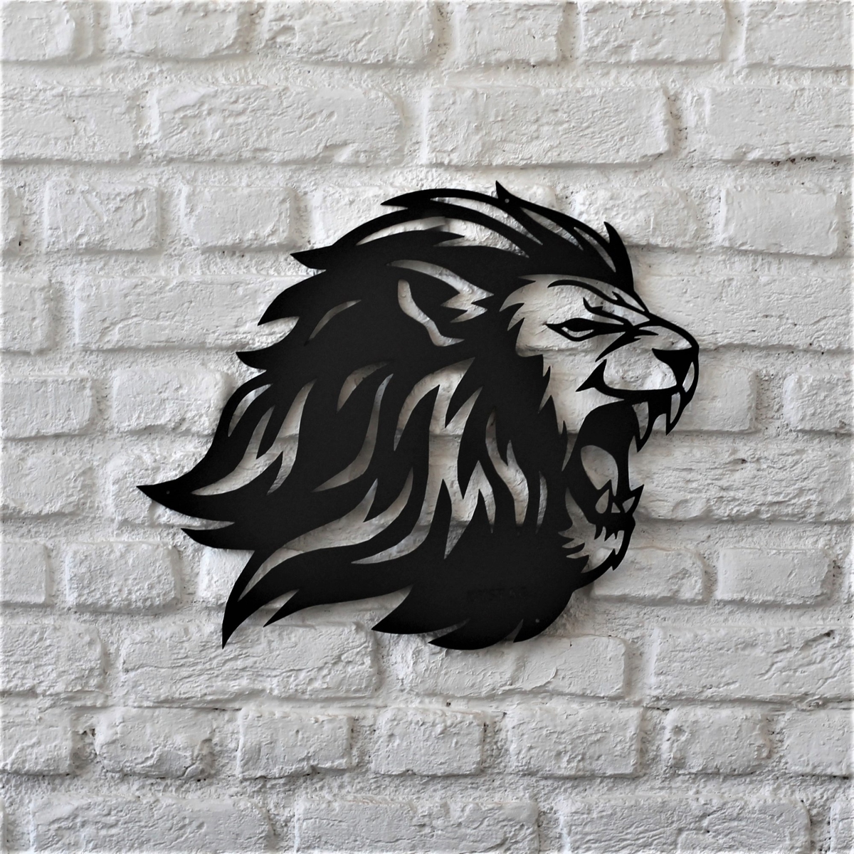 طرح شیر برای دیوار مناسب برای استفاده در دستگاه های cnc چوب و cnc لیزر - laser cut lion wall decor dxf file