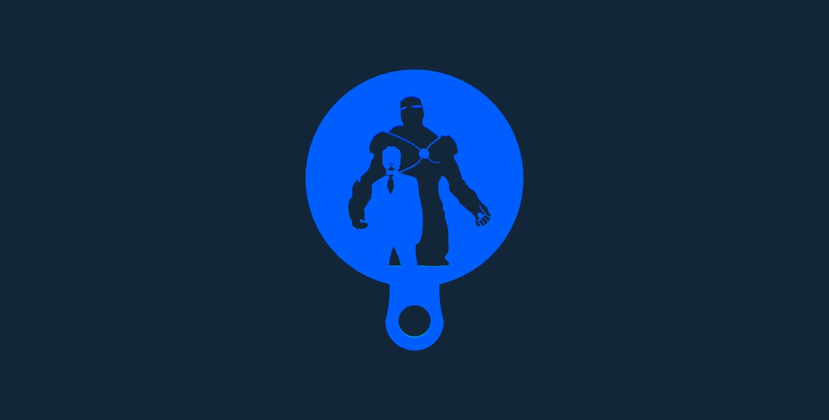 طرح تونی استارک مناسب برای استفاده در دستگاه های cnc چوب و cnc لیزر - tony stark stl file