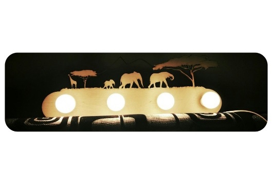 طرح چراغ حیوانات جنگلی چراغ سافاری مناسب برای استفاده در دستگاه های cnc چوب و cnc لیزر - jungle animal lamp safari lamp laser cutting template cdr file