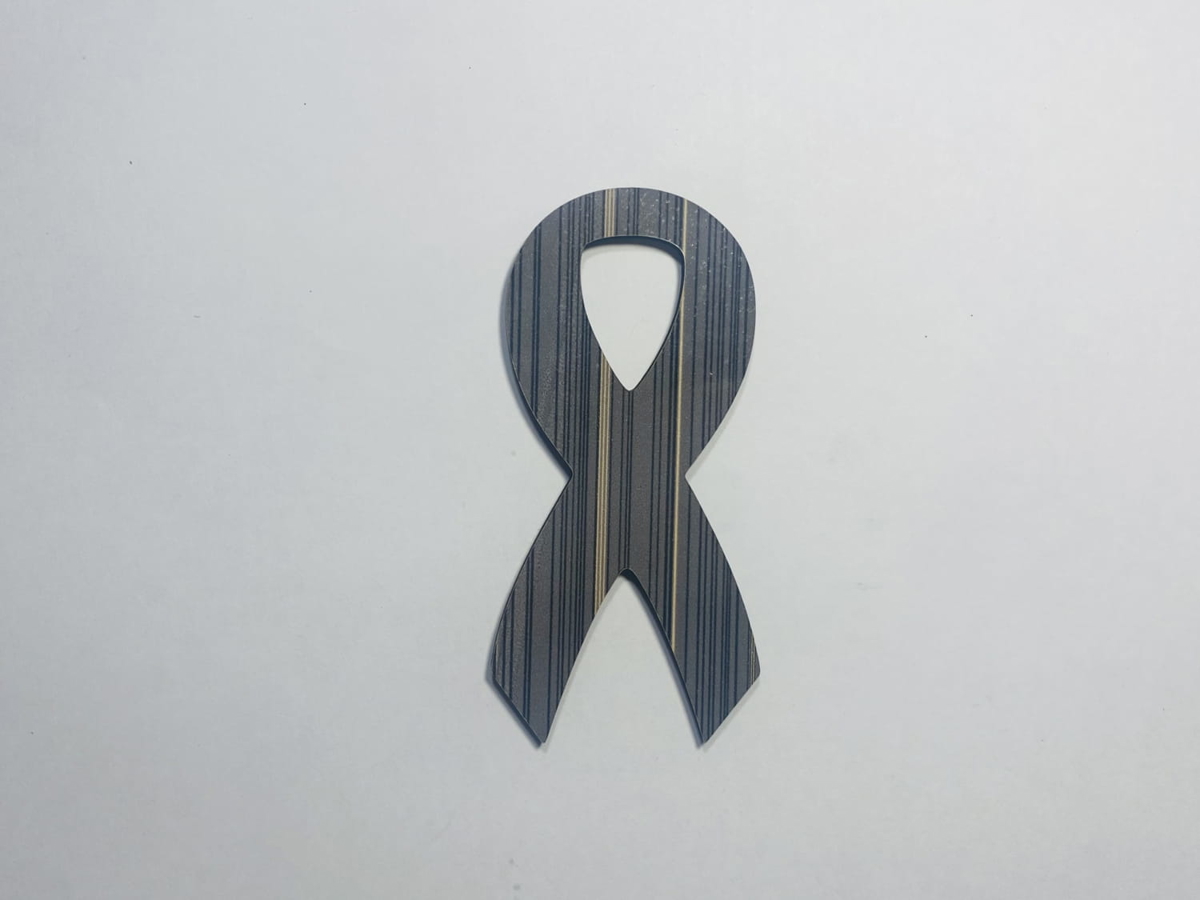 طرح روبان مخصوص سرطان چوب ناتمام مناسب برای استفاده در دستگاه های cnc چوب و cnc لیزر - laser cut cancer ribbon cutout unfinished wood cancer ribbon shape cdr file