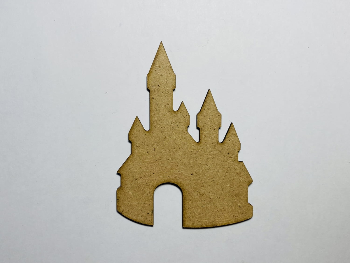 طرح قلعه چوبی مناسب برای استفاده در دستگاه های cnc چوب و cnc لیزر - laser cut castle wood cutout shape cdr file