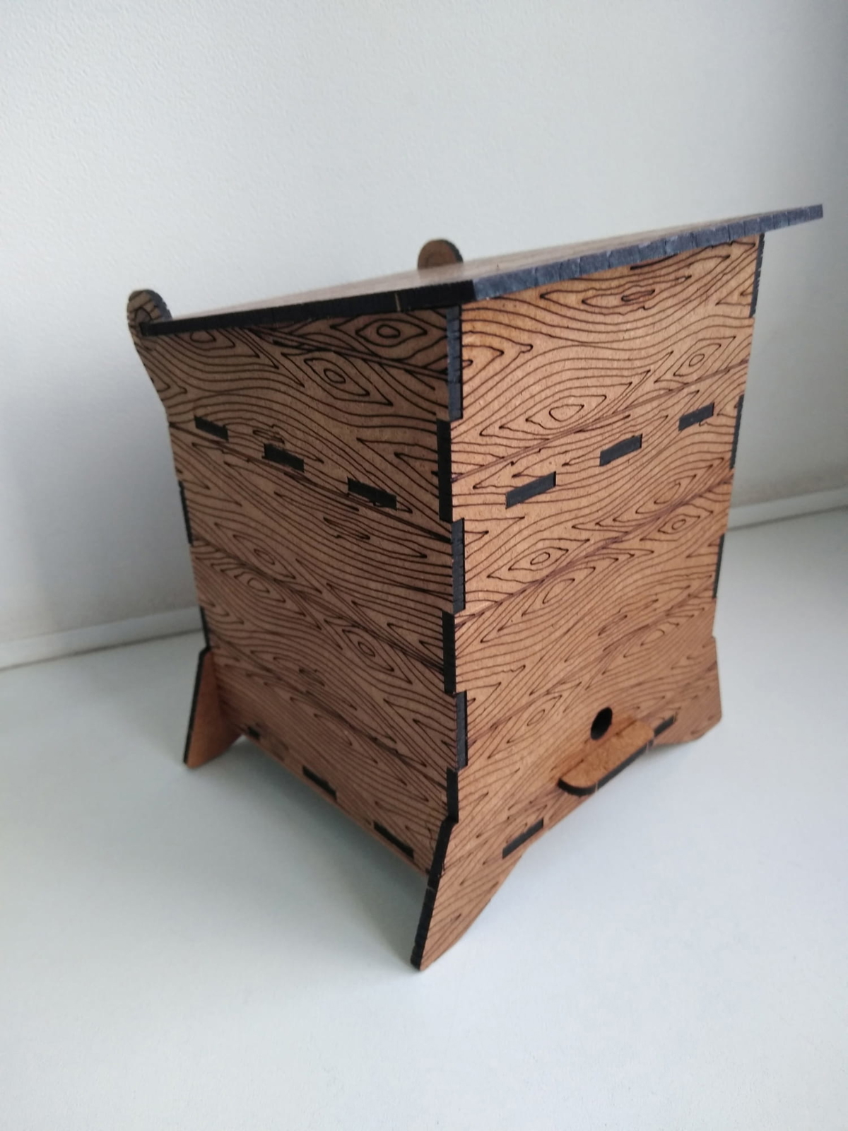 طرح جعبه چوبی کندوی زنبور عسل مناسب برای استفاده در دستگاه های cnc چوب و cnc لیزر - laser cut wooden honey bee box beehive dxf file