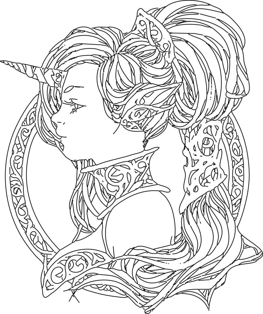 طرح دختر پری مناسب برای استفاده در دستگاه های cnc چوب و cnc لیزر - fairy girl dxf file