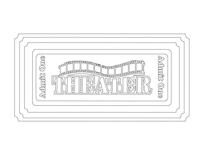 طرح تئاتر مناسب برای استفاده در دستگاه های cnc چوب و cnc لیزر - theater dxf file